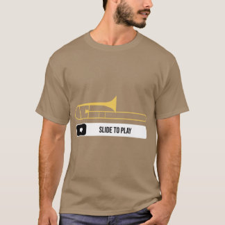 Slideo Playrombon Spelare Musiker Present Marching T Shirt