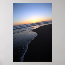 Sliding - Sunset Beach California Poster