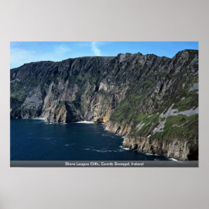 Slieve ligaklippor, ståndsmässiga Donegal, Irlan Poster