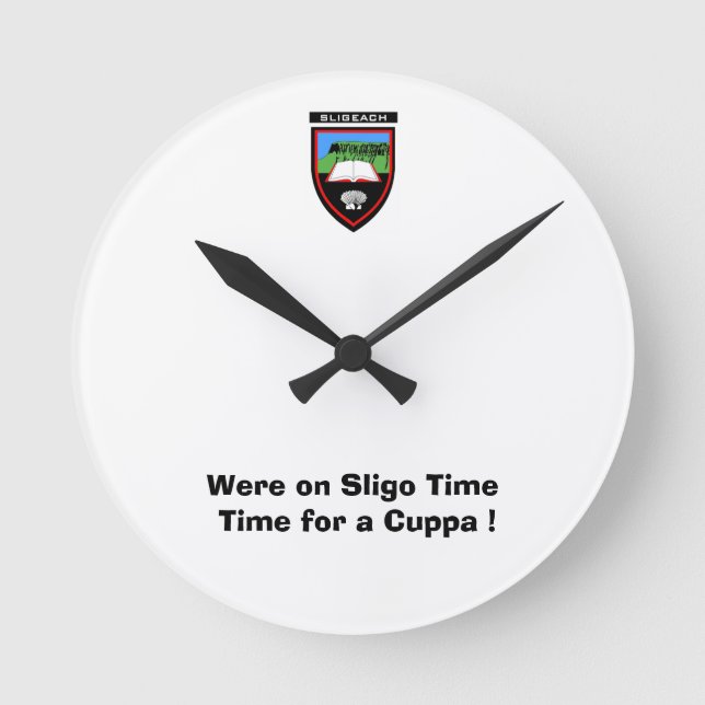 Sligo-tid för en Cuppa Rund Klocka (Framsida)