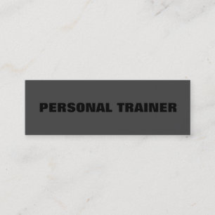 Slim Black Out Personlig Tränare Fitness Mini Visitkort