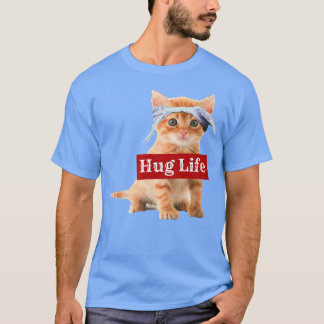 SLIM FIT Hug Life Kattunge Kitteh Kitten Cat Tee T