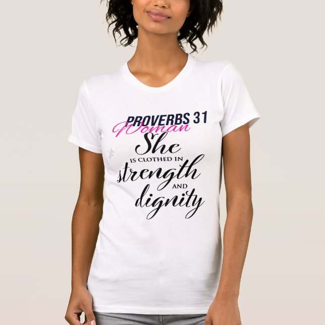 Slim Fit T-Shirt Proverbs 31 Kvinnor (Framsida)