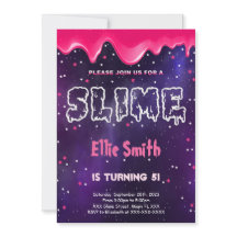 Slim födelsedagsinbjudan