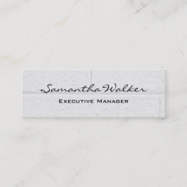 Slim handskrift Modern Light Grått Wall Bricks Mini Visitkort