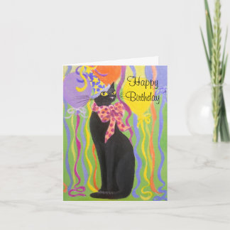 SLIM KATTUNGE, BIRTHDAY CARD KORT