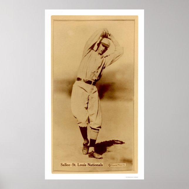 Slim Sallee Cardinals Baseball 1914 Poster (Framsidan)