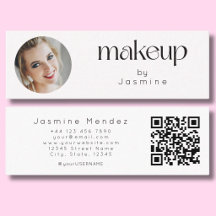 Slim vit ren skönhet professionell MUA-foto Qr