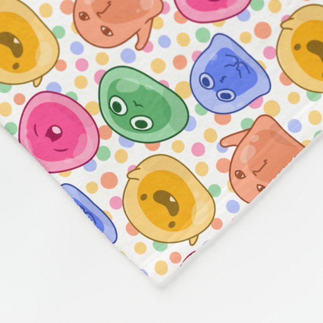 Slime Bollar Färg Burst Fleecefilt (Hörn)