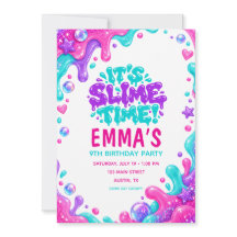 Slime Colorful Gooey Birthday Party
