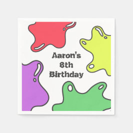 Slime Födelsedagsfest Pappersservett