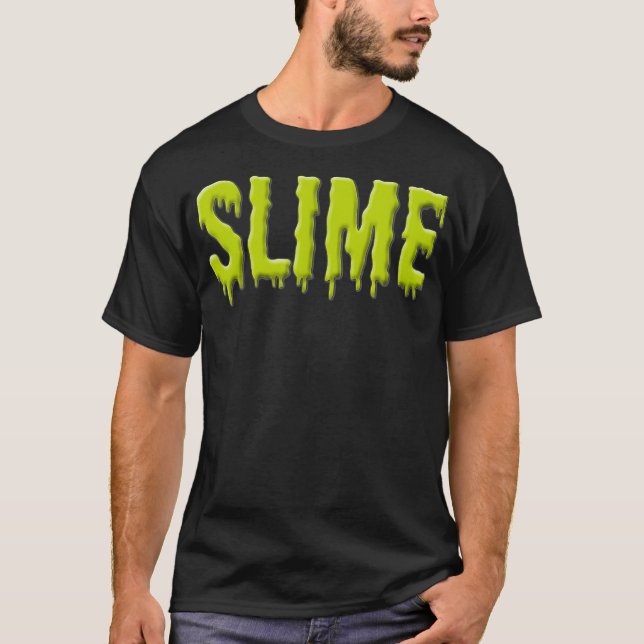 Slime  Funny Green Slime Party Tee Gift  (Framsida)
