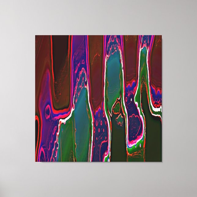 Slime Ken Gage Abstrakt Surrealism Canvastryck (Framsida)