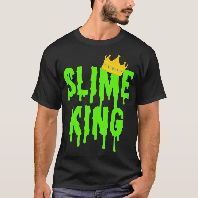 Slime Kung Shirt Manar Boys Grönt Slime Gift Slime T Shirt (Framsida)