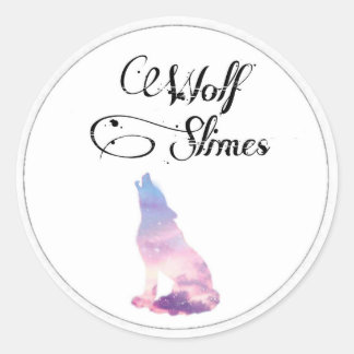 Slime logotyp runt klistermärke