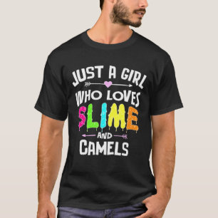 Slime och kameler för flickor t shirt
