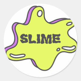 Slime Party dekorativ etikett