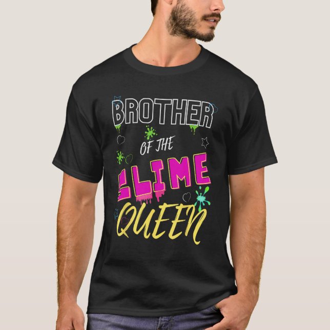Slime Queen Matching Brother T Shirt (Framsida)