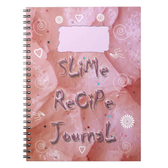 Slime Recie Journal Anteckningsbok (Framsidan)