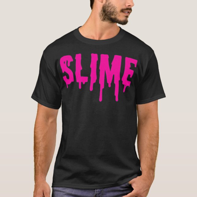 Slime Shirt Rosa Slime Gift Rosa Slime Premium  T Shirt (Framsida)