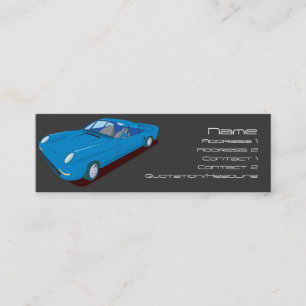 Slimline begreppsbildesign mini visitkort