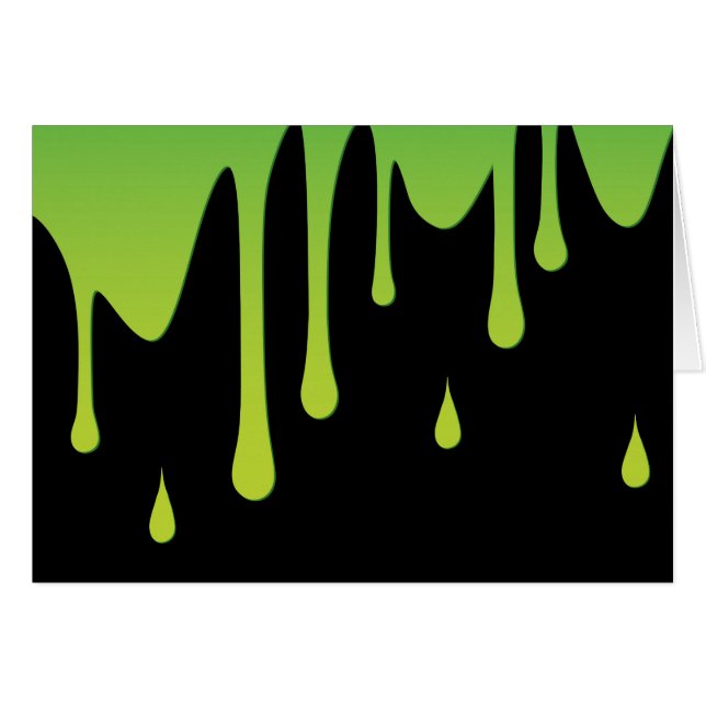 Slimmad droppe hälsningskort (Framsidan Horizontal)