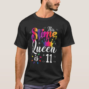 Slimmad drottning krona Birthday 11:e gåva till fl T Shirt