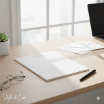 Slimmad formell Anteckningsblock anpassad med ditt<br><div class="desc">Håll dig organiserad i stil med det här lilla formella Anteckningsblocket Anpassa med ditt namn. Med en minimalistisk utformning och en papper premiumkvalitet är det perfekten för professionellens möten, anteckningar eller använda. Lägg till en personlig för att lyfta upp din arbetsyta eller ge den till någon speciell som värdesätter både...</div>