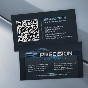 Slimmad, modern, automatisk brödtext visitkort