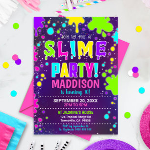 Slimmad Party-inbjudan - listig födelsedagsinbjuda Inbjudningar