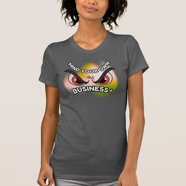 Slimmad passning: Märk din egen (asfalt). T Shirt (Framsida)