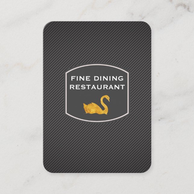 Slimmad Professionell / Golden Svan Visitkort (Framsida)