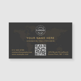 Slimmad svart Guld-Personlig för magnetkort för U