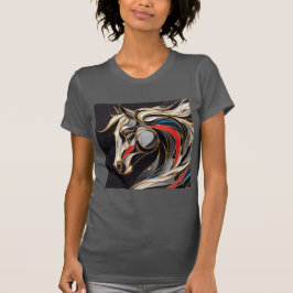Slimmad T-shirt med konsuttryck -36