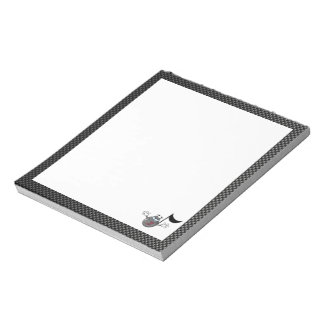 Slimmad Tecknad Music Note Anteckningsblock