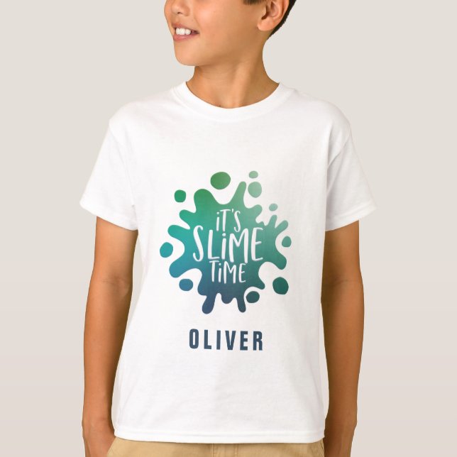 Slimmad tid, slime skapar skjorta regnbåge t shirt (Framsida)