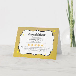 Slimming Klubb Guld Star Weightloss Certificate Kort