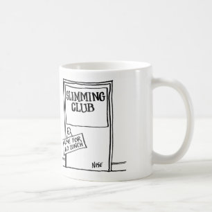 Slimming-Klubben har en signatur som säger "Borta Kaffemugg