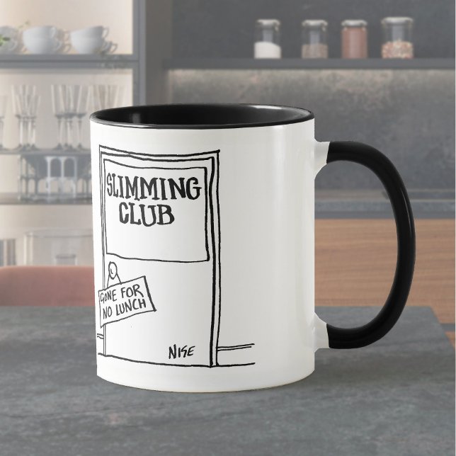 Slimming-Klubben har en signatur som säger "Borta  Mugg (Skapare uppladdad)