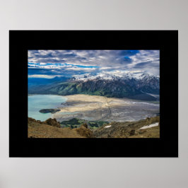 Slims River och Mountain View Poster