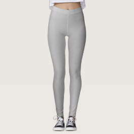 Slimt Utseende Mjuk Silvergradient Leggings