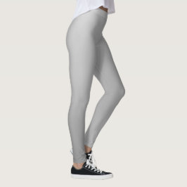 Slimt Utseende Mjuk Silvergradient Leggings