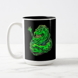 Slimy Grönt Ghost! Två-tonkaffe Mugg
