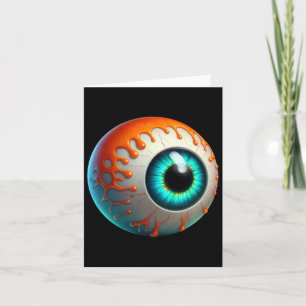 Slimy Human Eyell Creepy Halloween Funny Lazy Hall Kort