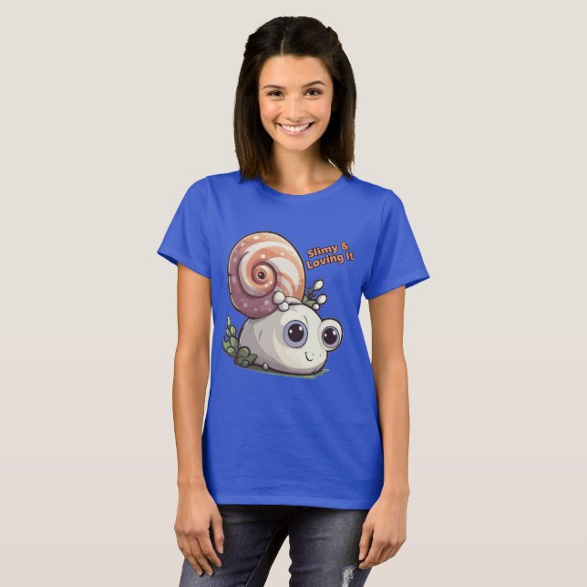 Slimy och Loving It T Shirt (Hel framsida)