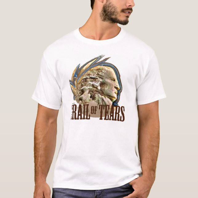 Slinga av Cherokee flyttning för tårar till Tee Shirt (Framsida)