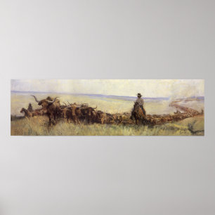Slingaflock till Wyoming vid WHD Koerner Poster