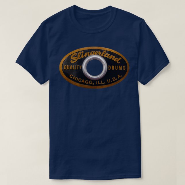 Slingerland Drum Badge  T Shirt (Design framsida)
