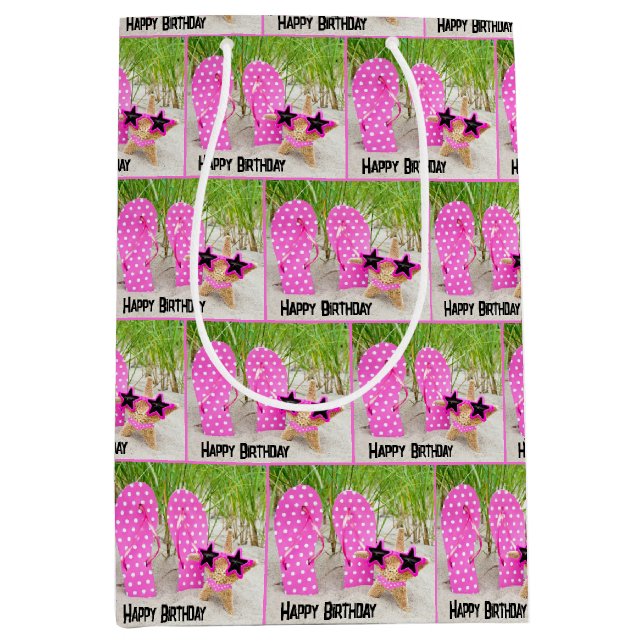 Slingfisk och flip-flops i persikosand (Framsidan)