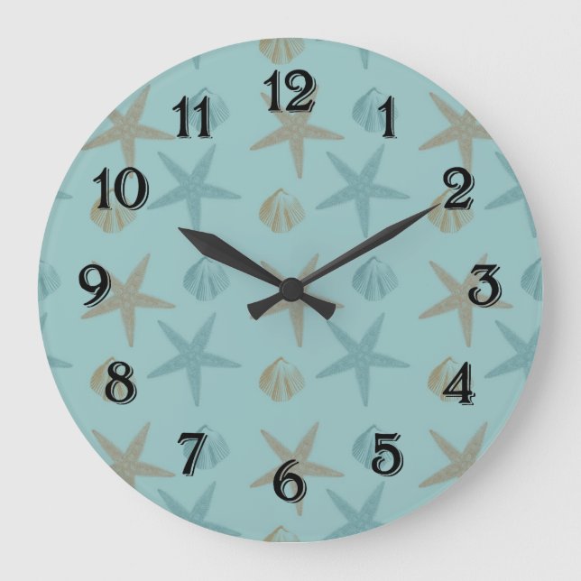 Slingfisk och Snäckor Stor Klocka (Framsida)